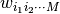 w_{i_1i_2\cdot\cdot\cdot M}