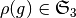 \rho (g) \in {\mathfrak S}_3