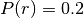 P(r)=0.2