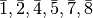 \bar{1},\bar{2},\bar{4},\bar{5},\bar{7},\bar{8}