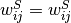 w_{ij}^S=w_{ij}^S