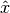 \hat{x}