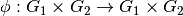 \phi :G_1\times G_2 \to G_1\times G_2